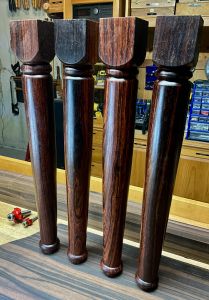 Cocobolo coffee table legs
